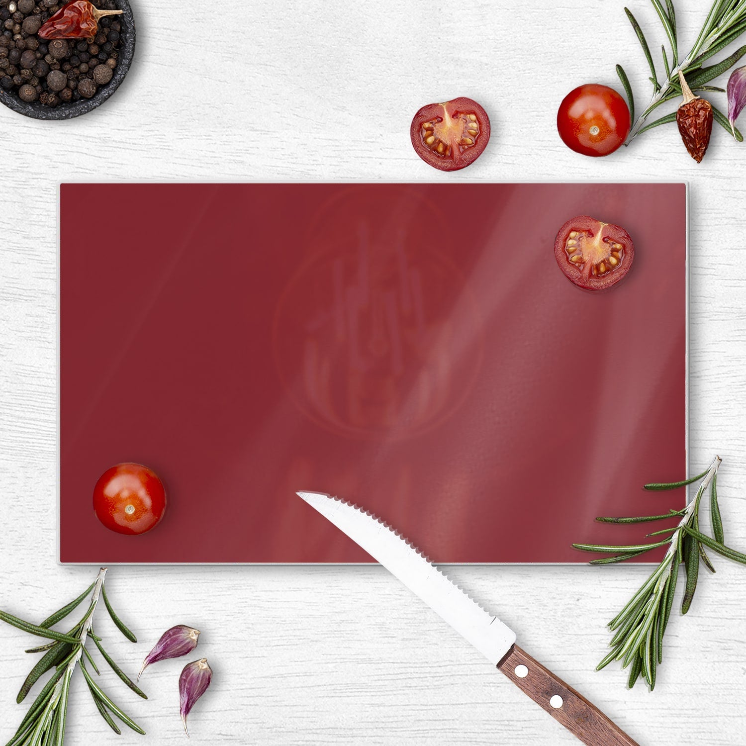 Snijplank - Gehard Glas - Donkerrood