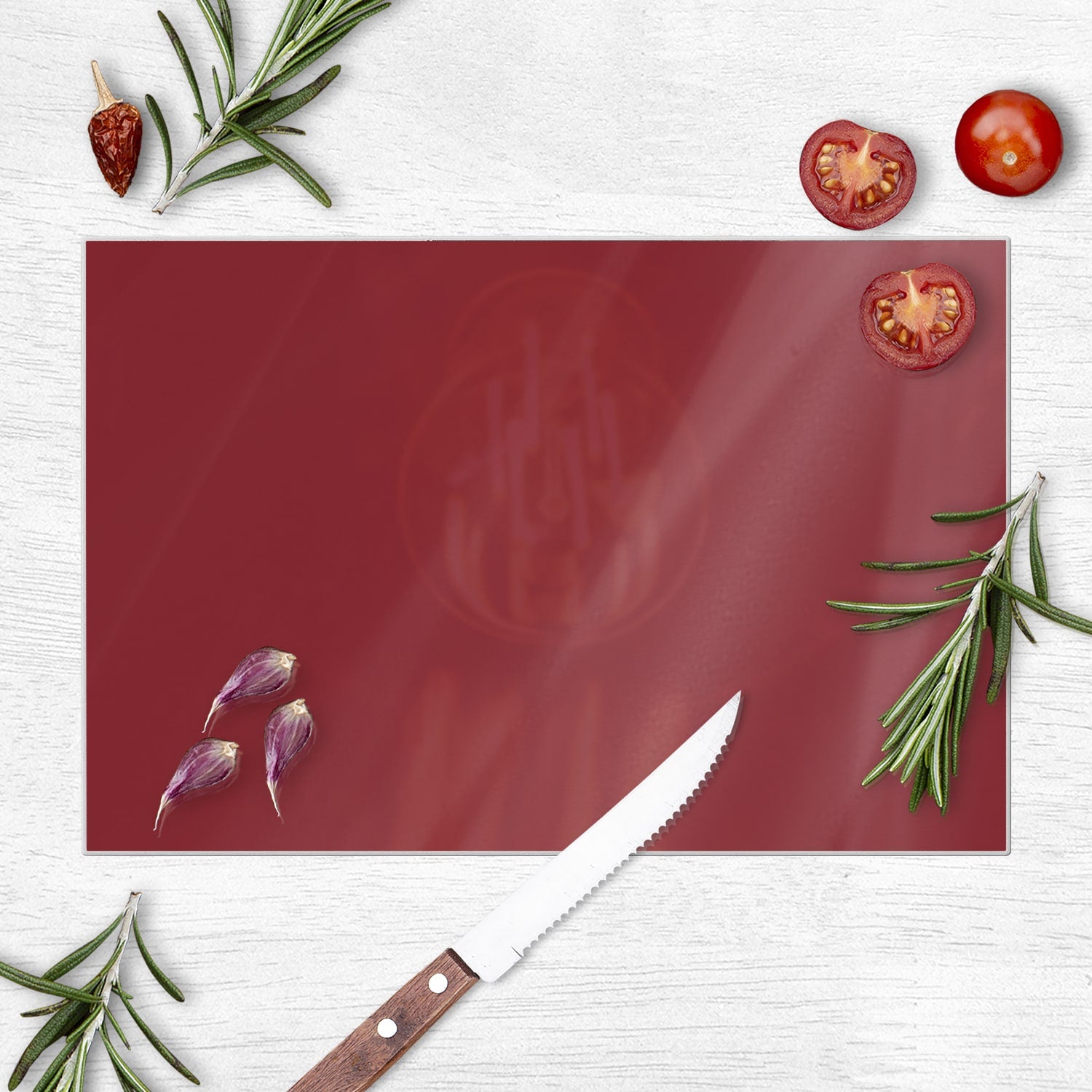 Snijplank - Gehard Glas - Donkerrood