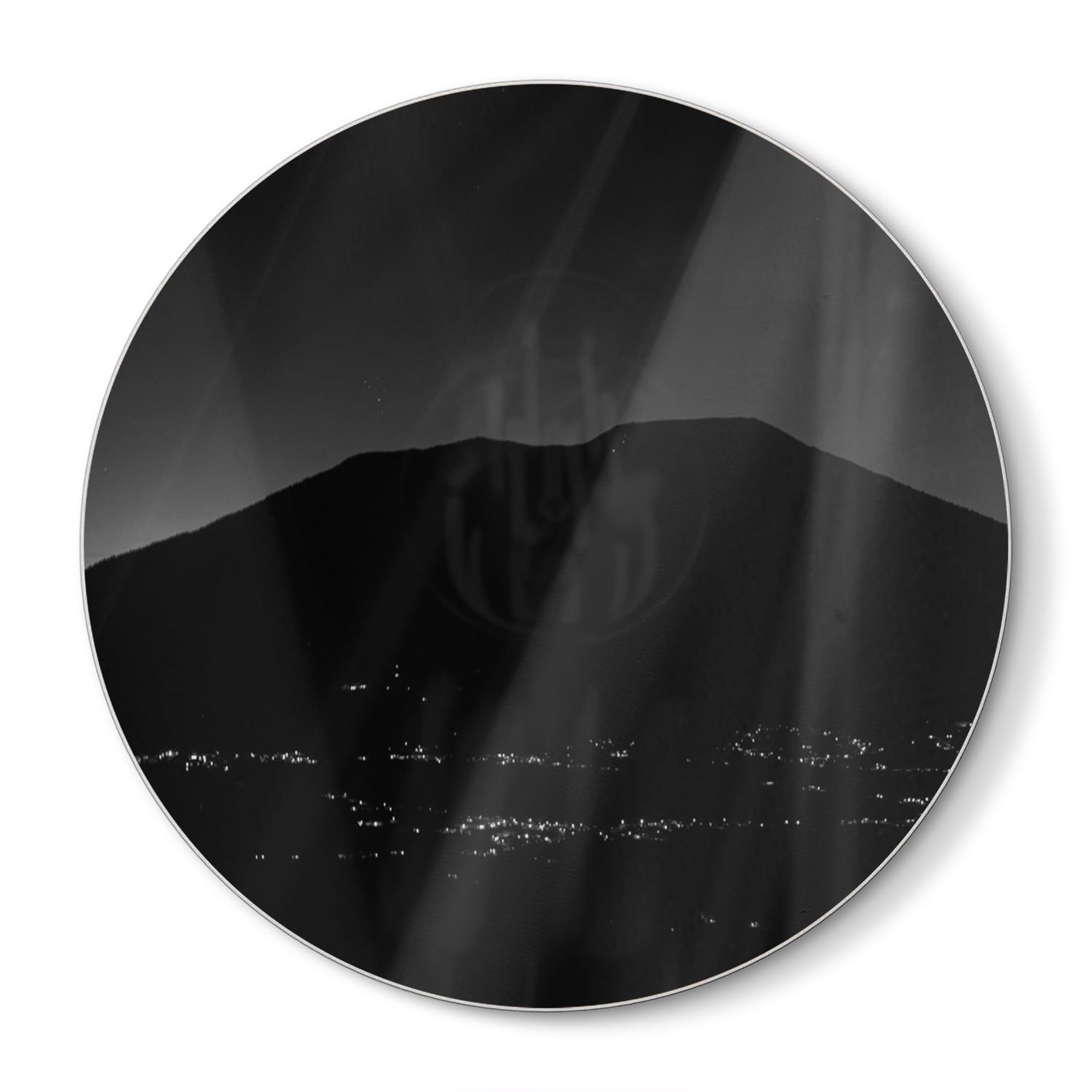 Snijplank Rond - Gehard Glas - Berg in Sumatra