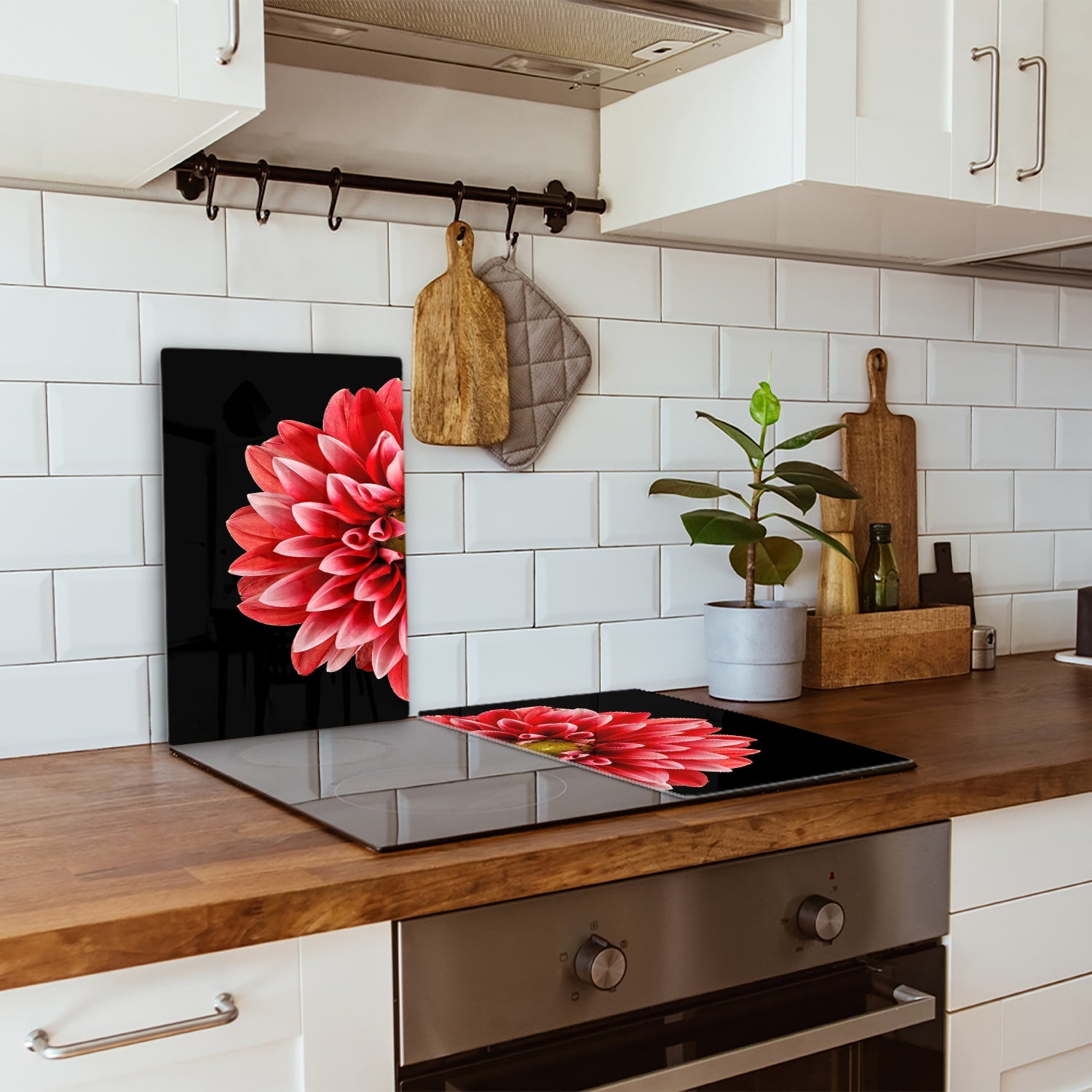 Inductiebeschermer - Gehard Glas - Dahlia Pinnata