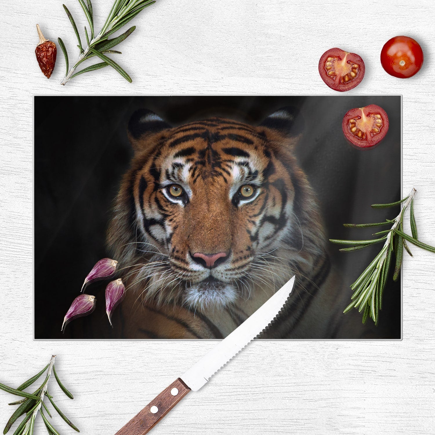 Snijplank - Gehard Glas - Sumatraanse Boze Tijger