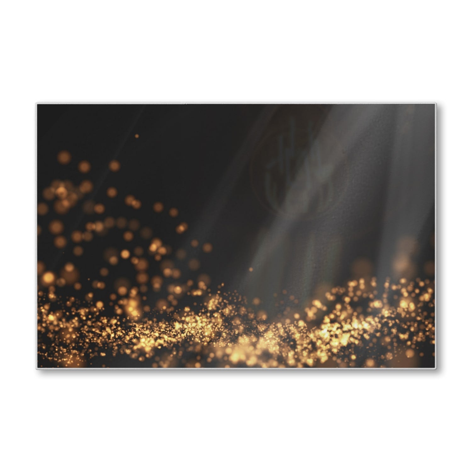 Snijplank - Gehard Glas - Gouden Golvende Glitter Achtergrond