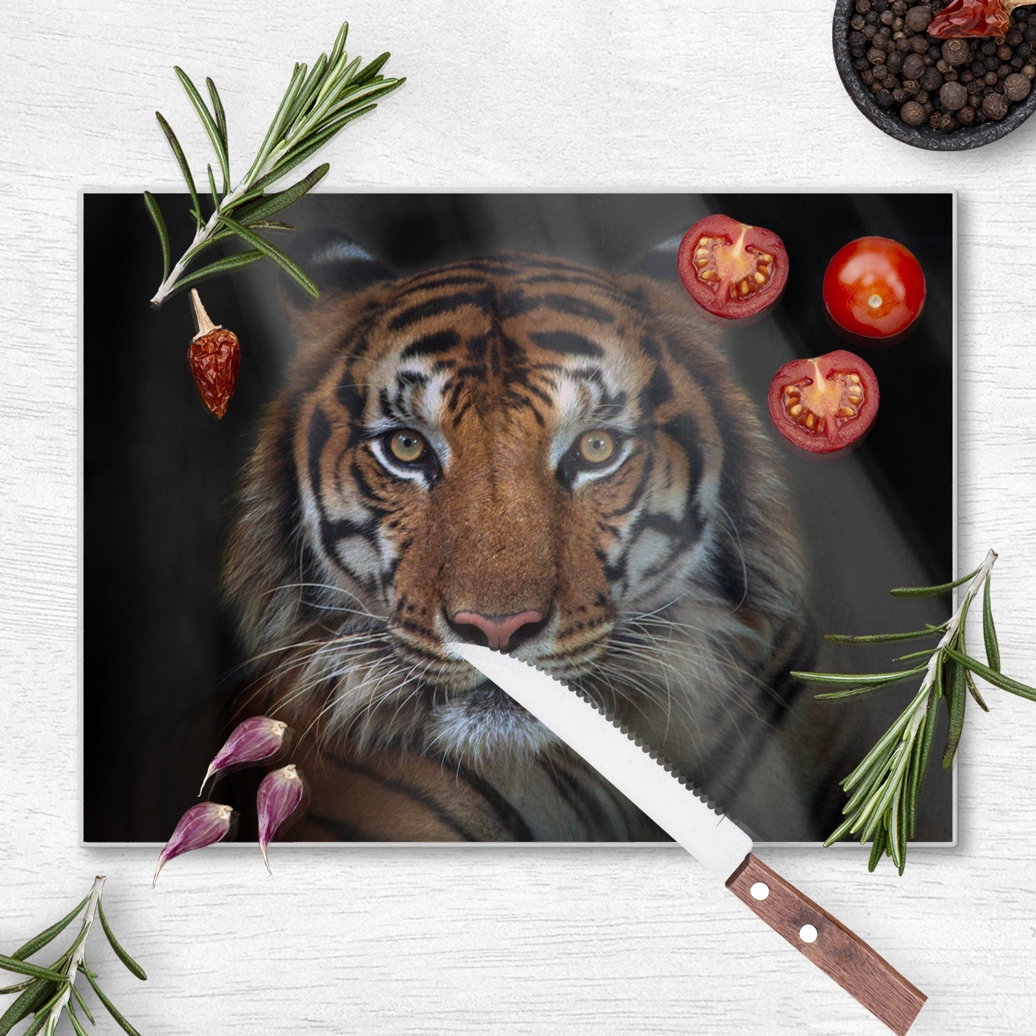 Snijplank - Gehard Glas - Sumatraanse Boze Tijger