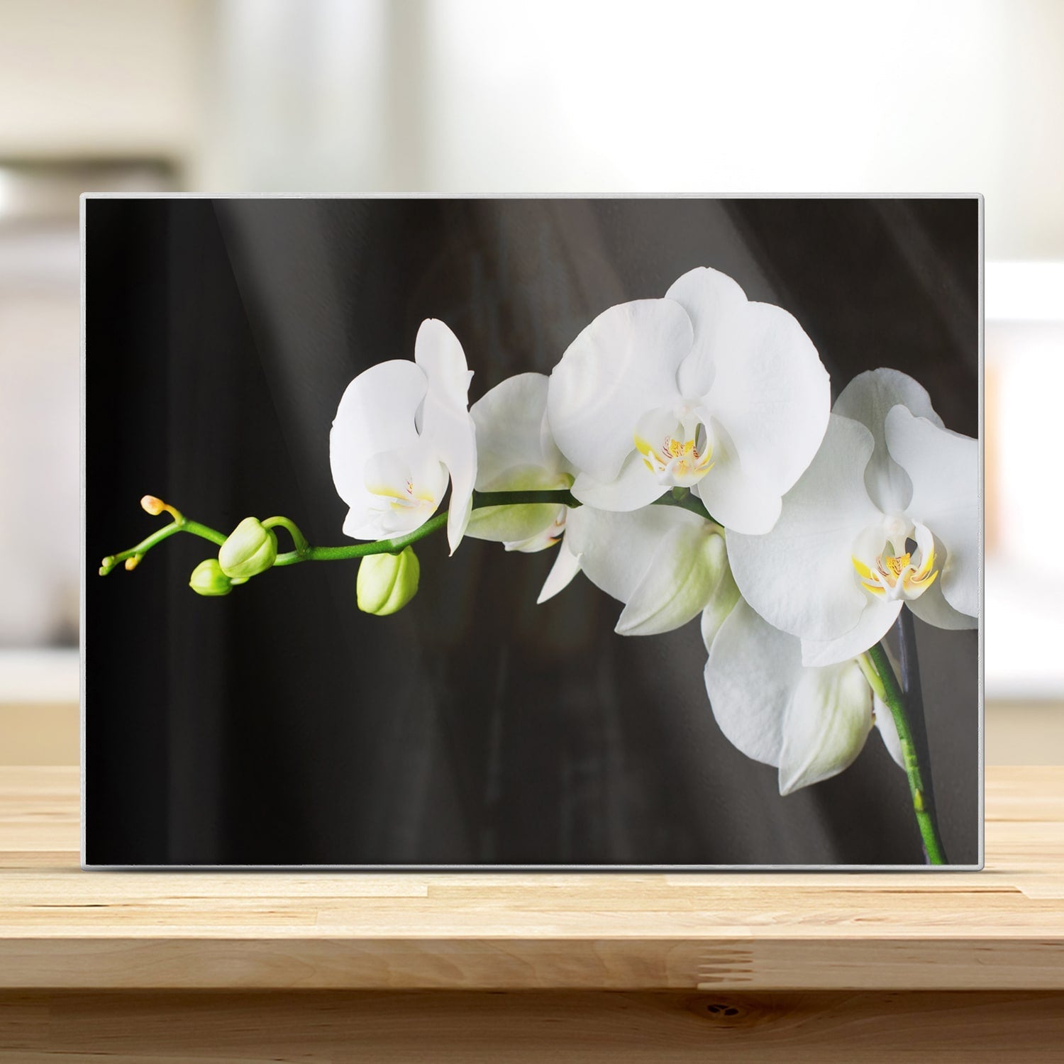 Snijplank - Gehard Glas - Witte Orchideeën