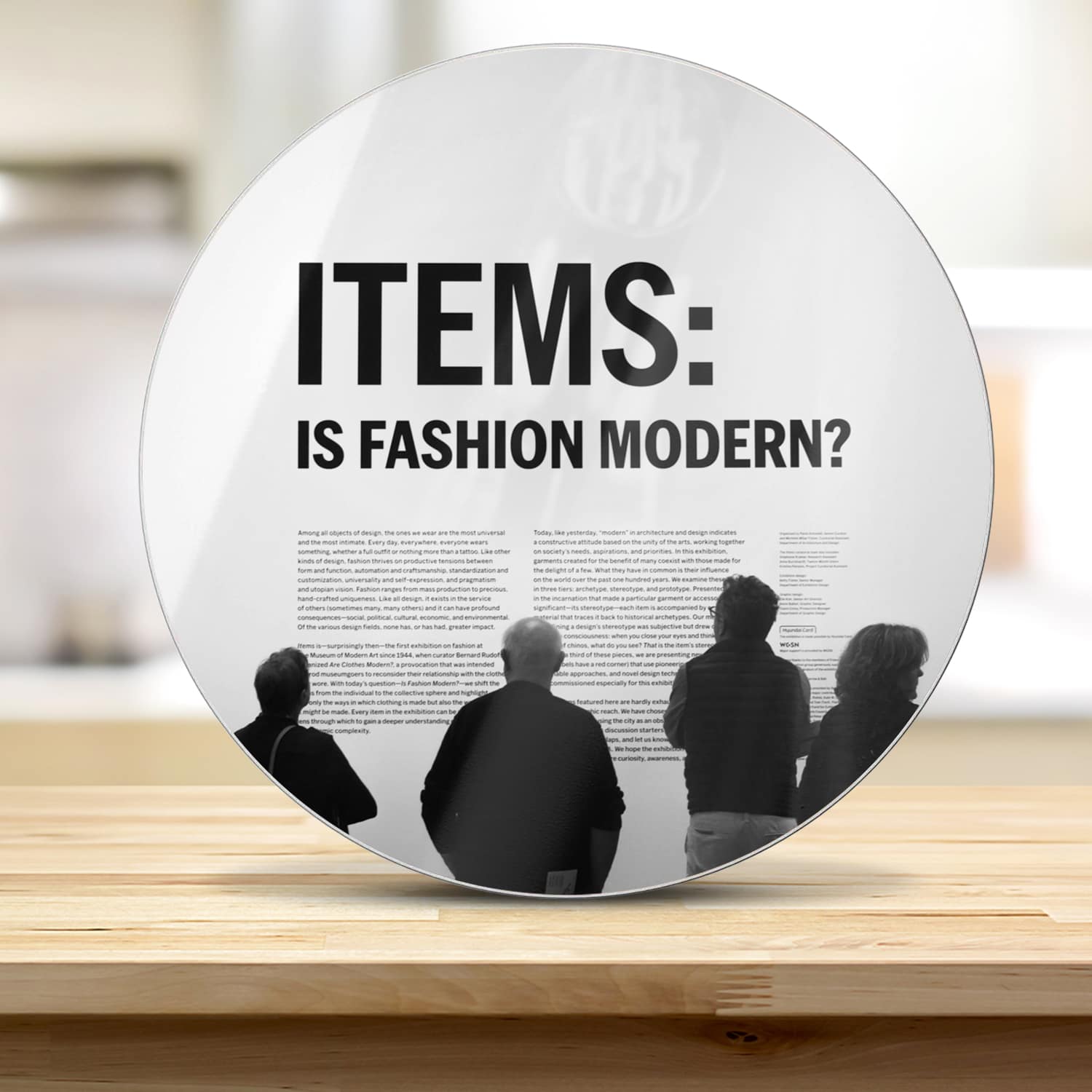 Snijplank Rond - Gehard Glas - Is Fashion Modern?