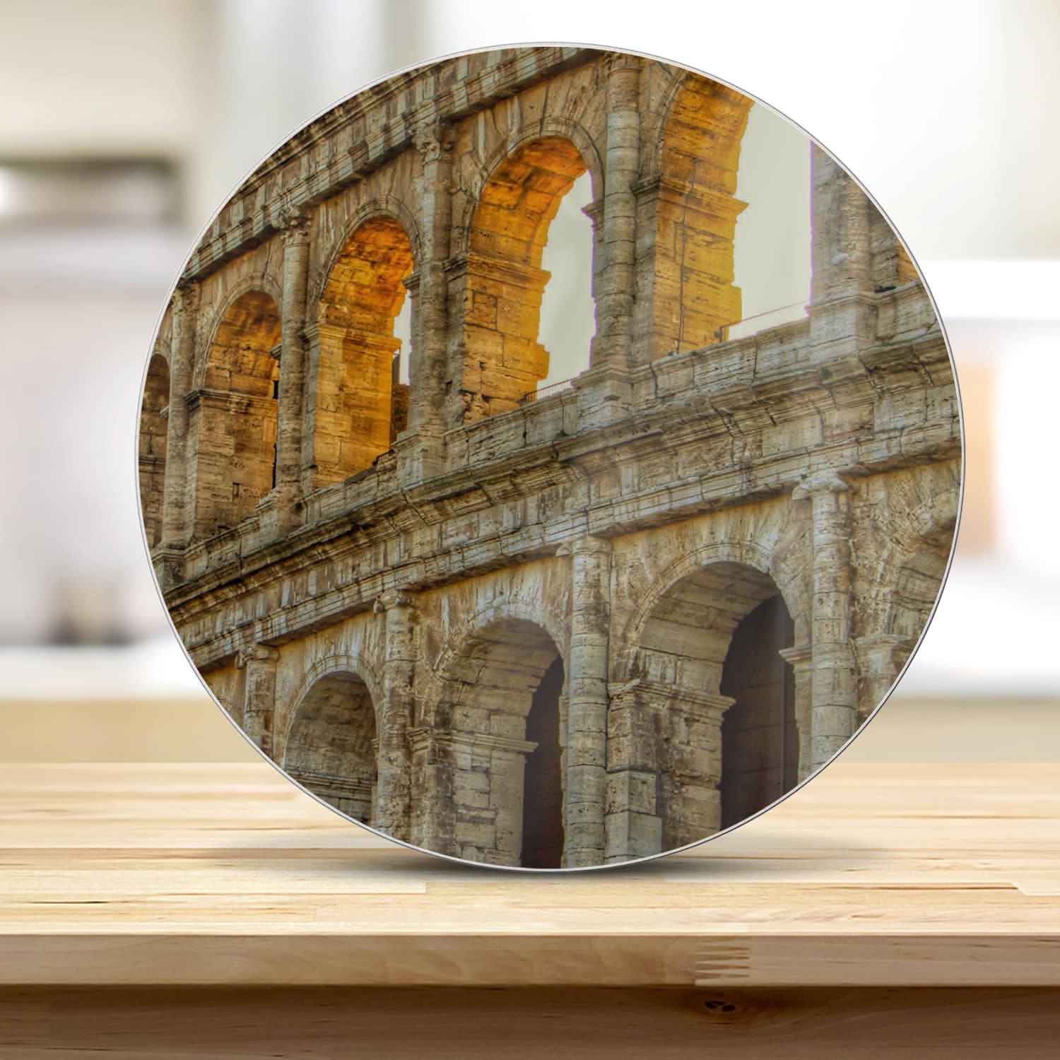 Snijplank Rond - Gehard Glas - Colosseum Close-up