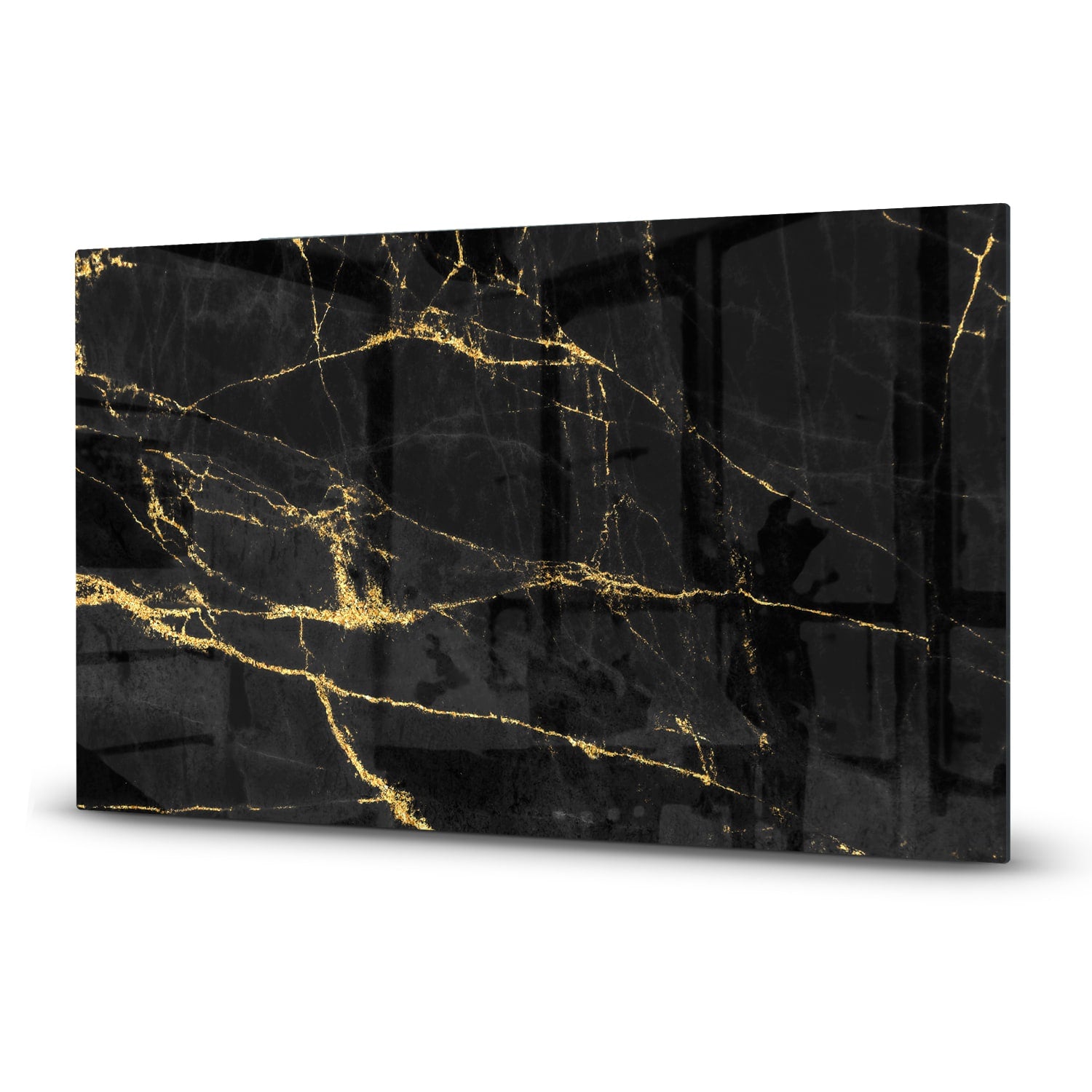 Inductiebeschermer - Gehard Glas - Black-Gold Marmer