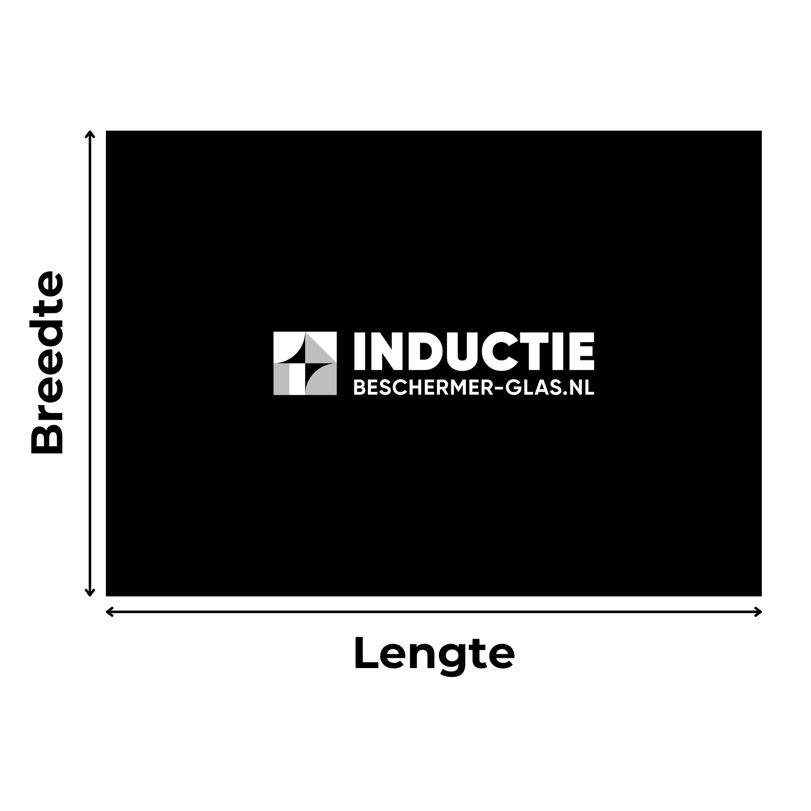 Eigen afmeting - Inductiebeschermer - Gehard Glas - Lichtroze